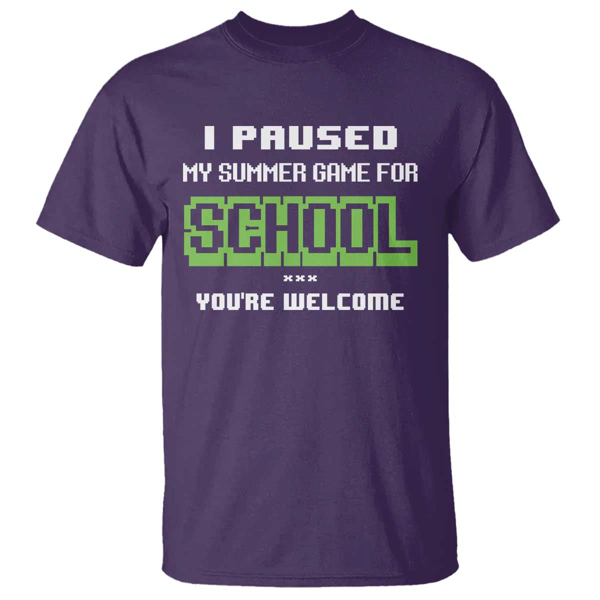 Funny Bruh Back To School T Shirt Here We Go Again Happy First Day Of School TS10 Purple Print Your Wear