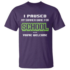 Funny Bruh Back To School T Shirt Here We Go Again Happy First Day Of School TS10 Purple Print Your Wear