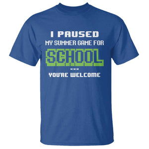 Funny Bruh Back To School T Shirt Here We Go Again Happy First Day Of School TS10 Royal Blue Print Your Wear
