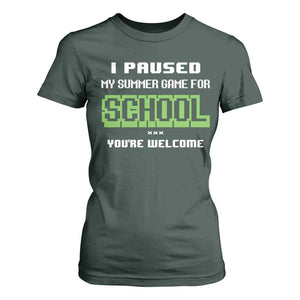Funny Bruh Back To School T Shirt For Women Here We Go Again Happy First Day Of School TS10 Dark Forest Green Print Your Wear