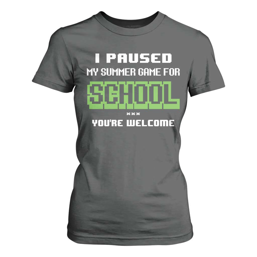 Funny Bruh Back To School T Shirt For Women Here We Go Again Happy First Day Of School TS10 Dark Heather Print Your Wear