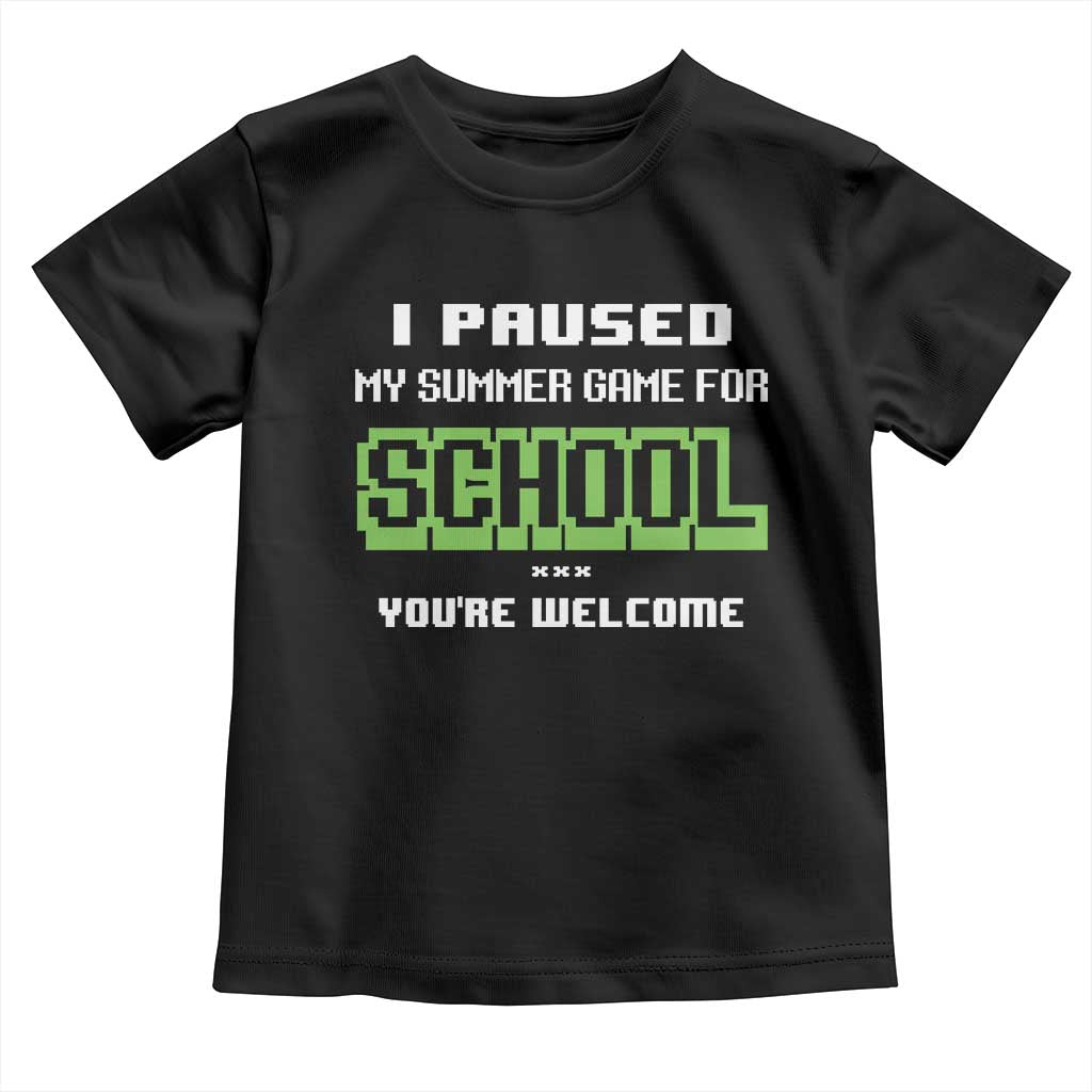 Funny Bruh Back To School Toddler T Shirt Here We Go Again Happy First Day Of School TS10 Black Print Your Wear