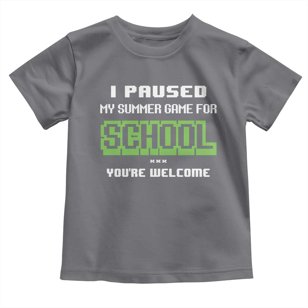 Funny Bruh Back To School Toddler T Shirt Here We Go Again Happy First Day Of School TS10 Charcoal Print Your Wear