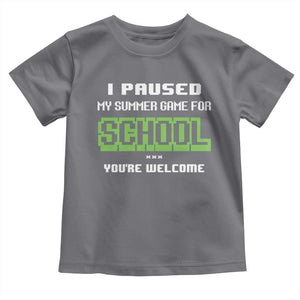 Funny Bruh Back To School Toddler T Shirt Here We Go Again Happy First Day Of School TS10 Charcoal Print Your Wear
