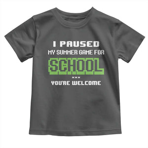 Funny Bruh Back To School Toddler T Shirt Here We Go Again Happy First Day Of School TS10 Dark Heather Print Your Wear