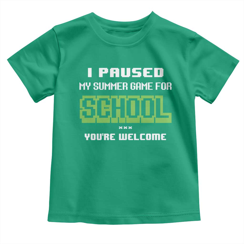 Funny Bruh Back To School Toddler T Shirt Here We Go Again Happy First Day Of School TS10 Irish Green Print Your Wear