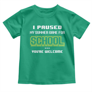 Funny Bruh Back To School Toddler T Shirt Here We Go Again Happy First Day Of School TS10 Irish Green Print Your Wear