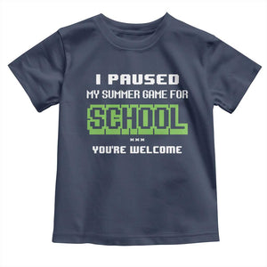 Funny Bruh Back To School Toddler T Shirt Here We Go Again Happy First Day Of School TS10 Navy Print Your Wear