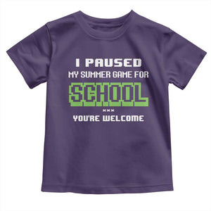 Funny Bruh Back To School Toddler T Shirt Here We Go Again Happy First Day Of School TS10 Purple Print Your Wear