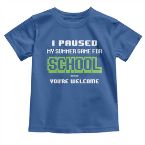Funny Bruh Back To School Toddler T Shirt Here We Go Again Happy First Day Of School TS10 Royal Blue Print Your Wear
