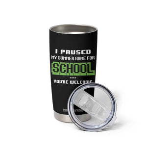 Funny Bruh Back To School Tumbler Cup Here We Go Again Happy First Day Of School TS10 Print Your Wear