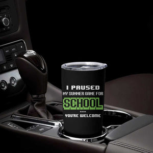 Funny Bruh Back To School Tumbler Cup Here We Go Again Happy First Day Of School TS10 Print Your Wear
