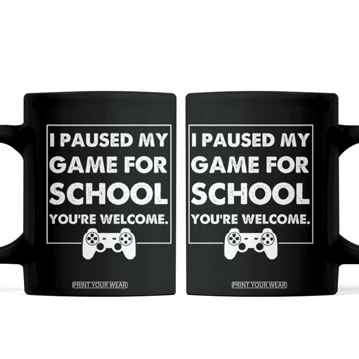 Funny Gamer Back to School Coffee Mug Funny Boys Video Gaming TS10 Black Print Your Wear