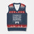 Funny Gamer Back to School V-Neck Knit Sweater Vest Funny Boys Video Gaming TS10 Navy Red Print Your Wear