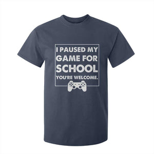 Funny Gamer Back to School T Shirt For Kid Funny Boys Video Gaming TS10 Navy Print Your Wear