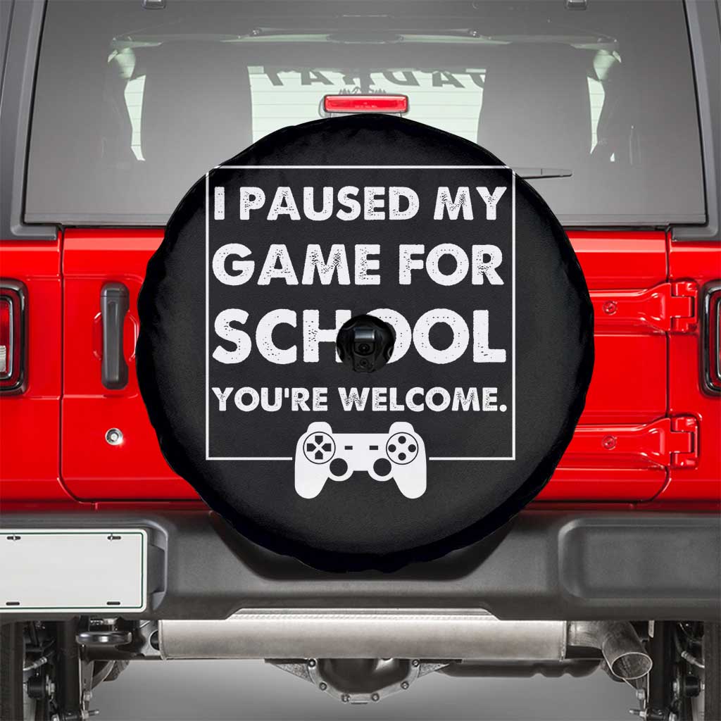 Funny Gamer Back to School Spare Tire Cover Funny Boys Video Gaming TS10 Black Print Your Wear