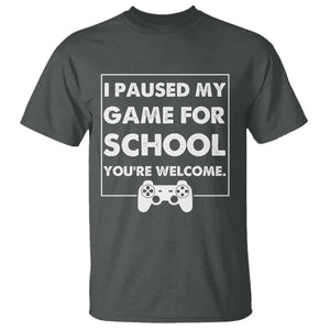 Funny Gamer Back to School T Shirt Funny Boys Video Gaming TS10 Dark Heather Print Your Wear