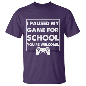 Funny Gamer Back to School T Shirt Funny Boys Video Gaming TS10 Purple Print Your Wear