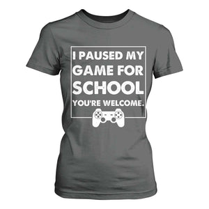 Funny Gamer Back to School T Shirt For Women Funny Boys Video Gaming TS10 Dark Heather Print Your Wear