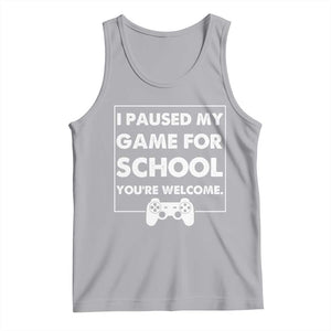 Funny Gamer Back to School Tank Top Funny Boys Video Gaming TS10 Athletic Heather Print Your Wear