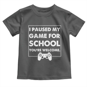 Funny Gamer Back to School Toddler T Shirt Funny Boys Video Gaming TS10 Dark Heather Print Your Wear