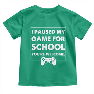 Funny Gamer Back to School Toddler T Shirt Funny Boys Video Gaming TS10 Irish Green Print Your Wear