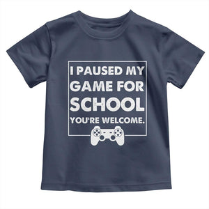 Funny Gamer Back to School Toddler T Shirt Funny Boys Video Gaming TS10 Navy Print Your Wear