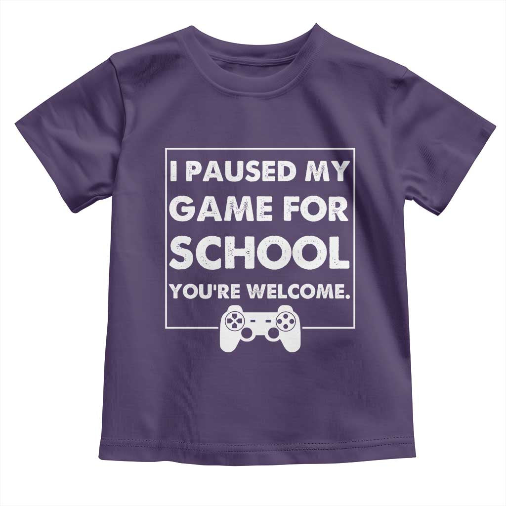 Funny Gamer Back to School Toddler T Shirt Funny Boys Video Gaming TS10 Purple Print Your Wear