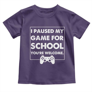 Funny Gamer Back to School Toddler T Shirt Funny Boys Video Gaming TS10 Purple Print Your Wear