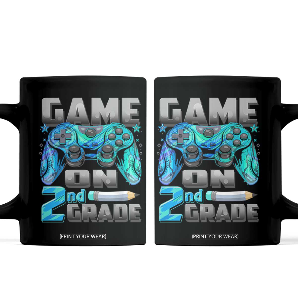 Back to School 2nd Grade Gamer Coffee Mug Boys Kids Back To School First Day TS10 Black Print Your Wear