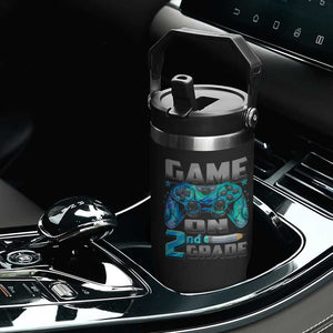 Back to School 2nd Grade Gamer Flip Straw Tumbler Boys Kids Back To School First Day TS10 Print Your Wear