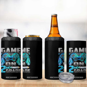 Back to School 2nd Grade Gamer 4 in 1 Can Cooler Tumbler Boys Kids Back To School First Day TS10 Print Your Wear