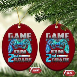 Back to School 2nd Grade Gamer Ceramic Ornament Boys Kids Back To School First Day TS10 Print Your Wear