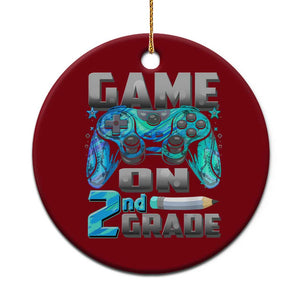 Back to School 2nd Grade Gamer Ceramic Ornament Boys Kids Back To School First Day TS10 1pc Red Print Your Wear