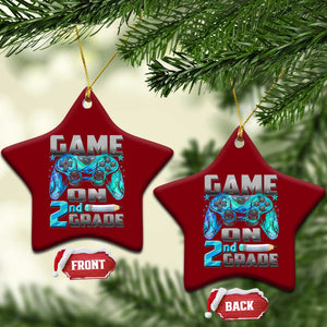 Back to School 2nd Grade Gamer Ceramic Ornament Boys Kids Back To School First Day TS10 Print Your Wear