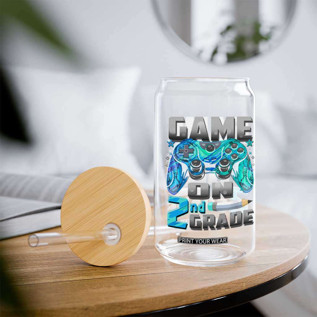 Back to School 2nd Grade Gamer Glass Can Boys Kids Back To School First Day TS10 Print Your Wear