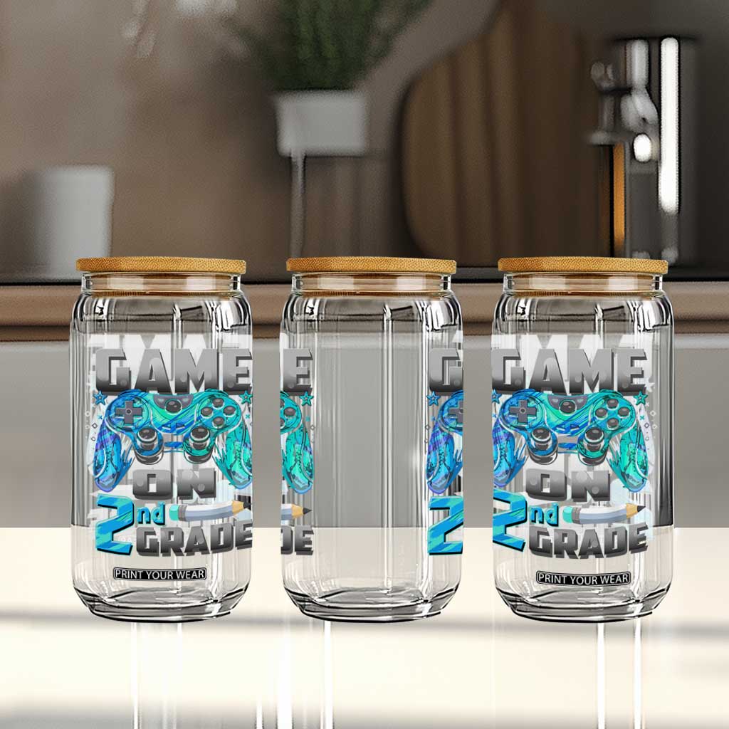 Back to School 2nd Grade Gamer Glass Can Boys Kids Back To School First Day TS10 Print Your Wear