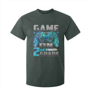 Back to School 2nd Grade Gamer T Shirt For Kid Boys Kids Back To School First Day TS10 Dark Forest Green Print Your Wear