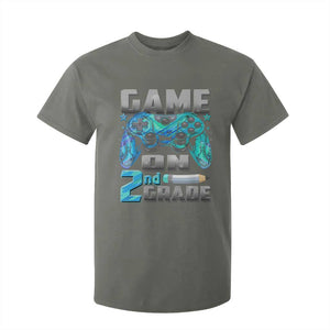 Back to School 2nd Grade Gamer T Shirt For Kid Boys Kids Back To School First Day TS10 Military Green Print Your Wear