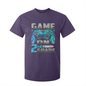 Back to School 2nd Grade Gamer T Shirt For Kid Boys Kids Back To School First Day TS10 Purple Print Your Wear