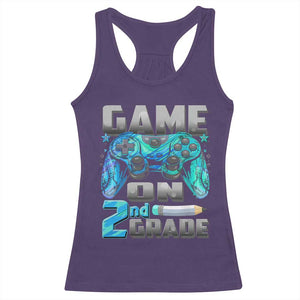 Back to School 2nd Grade Gamer Racerback Tank Top Boys Kids Back To School First Day TS10 Purple Print Your Wear