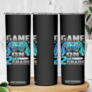 Back to School 2nd Grade Gamer Skinny Tumbler Boys Kids Back To School First Day TS10 Print Your Wear