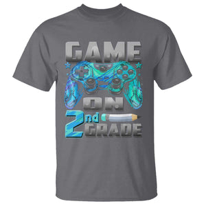 Back to School 2nd Grade Gamer T Shirt Boys Kids Back To School First Day TS10 Charcoal Print Your Wear