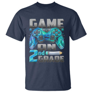Back to School 2nd Grade Gamer T Shirt Boys Kids Back To School First Day TS10 Navy Print Your Wear