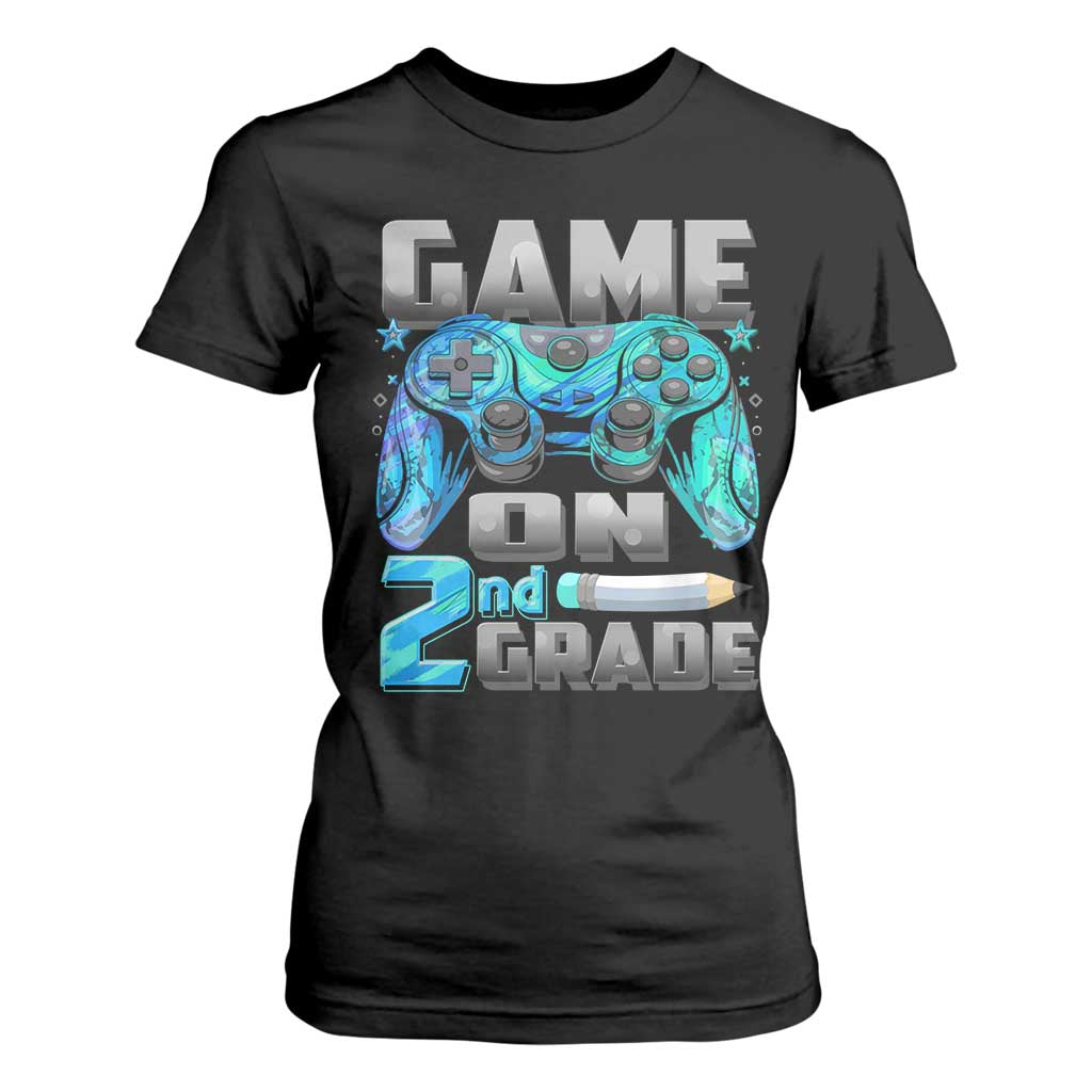Back to School 2nd Grade Gamer T Shirt For Women Boys Kids Back To School First Day TS10 Black Print Your Wear