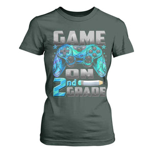 Back to School 2nd Grade Gamer T Shirt For Women Boys Kids Back To School First Day TS10 Dark Forest Green Print Your Wear