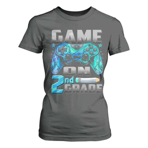 Back to School 2nd Grade Gamer T Shirt For Women Boys Kids Back To School First Day TS10 Dark Heather Print Your Wear