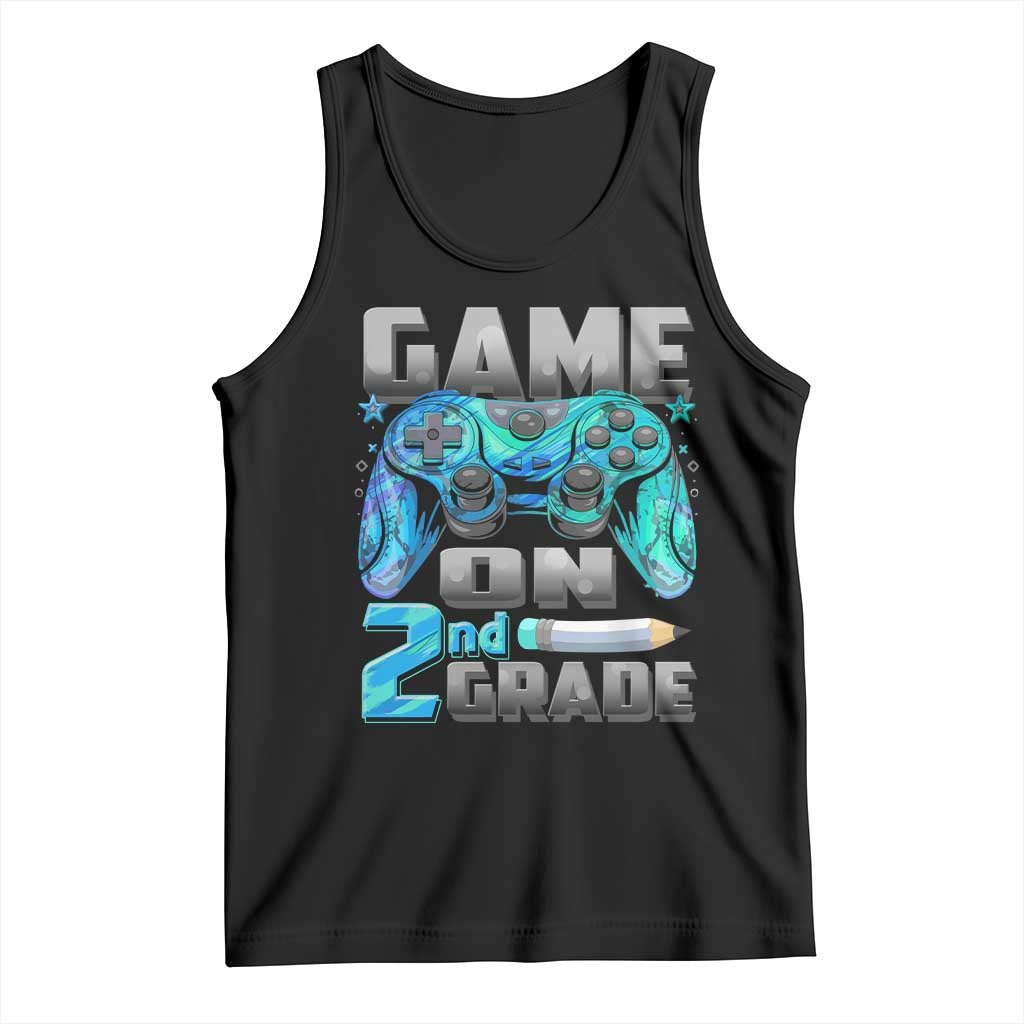 Back to School 2nd Grade Gamer Tank Top Boys Kids Back To School First Day TS10 Black Print Your Wear