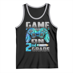 Back to School 2nd Grade Gamer Tank Top Boys Kids Back To School First Day TS10 Black Athletic Heather Print Your Wear