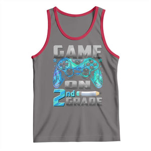 Back to School 2nd Grade Gamer Tank Top Boys Kids Back To School First Day TS10 Deep Heather Red Print Your Wear